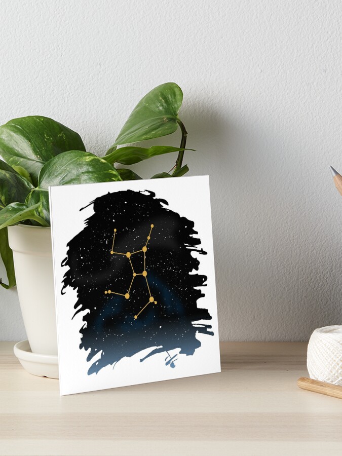 Zodiac Sign Virgo Birthday Birth Date Astrology Stars Sky Starry Universe Art Board Print