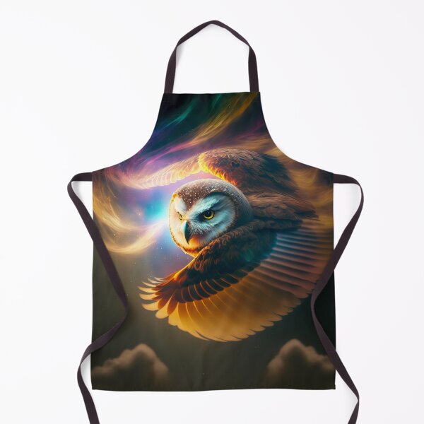 Item preview, Owl flying in Space - The Cosmic Owl - From the series Spirit Animals designed and sold by AdamesArtStudio.