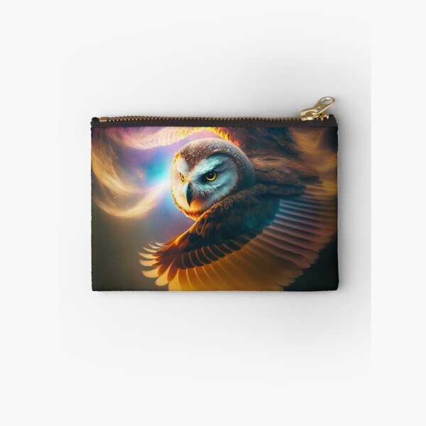 Item preview, Owl flying in Space - The Cosmic Owl - From the series Spirit Animals designed and sold by AdamesArtStudio.