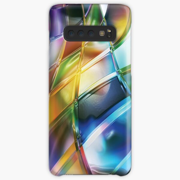 Vibrant Abstract Warp Squares Samsung Galaxy Snap Case