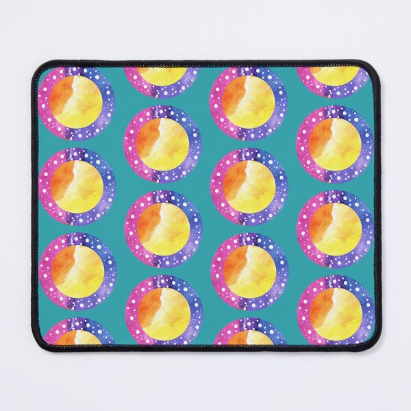 Item preview, watercolor circles and dots | orange and blue watercolor circle designed and sold by lausn.