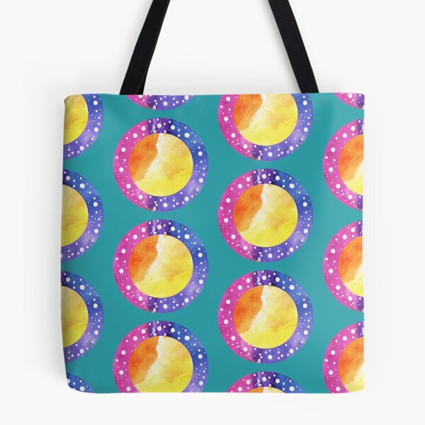 Item preview, watercolor circles and dots | orange and blue watercolor circle designed and sold by lausn.