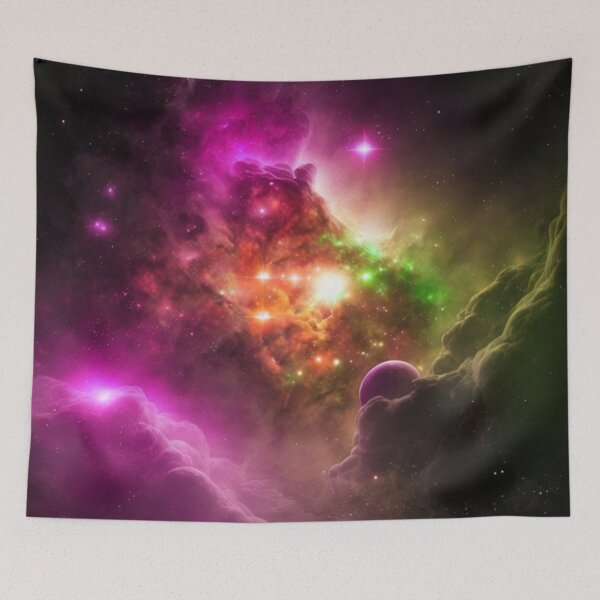 Item preview, Pink and Red Stars in Space designed and sold by Healio2.