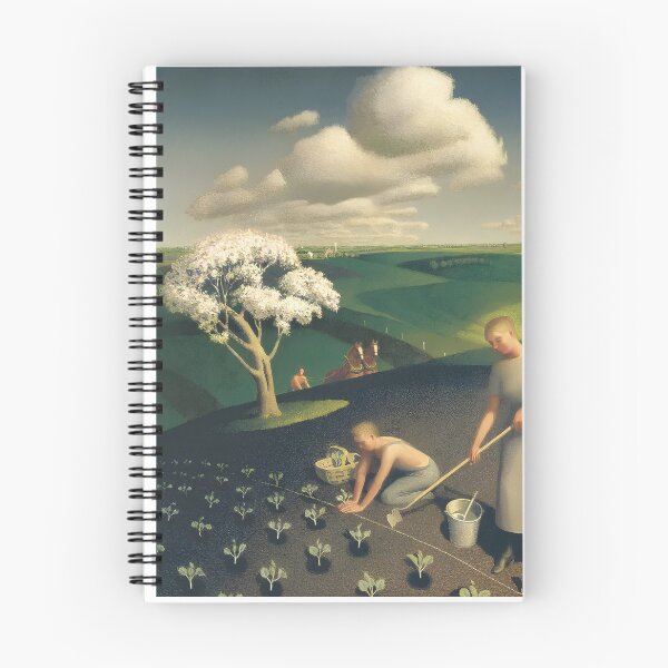 Item preview, Grant Wood  Spring in the village  designed and sold by TeeARTHY.