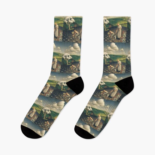 Item preview, Grant Wood  Spring in the village  designed and sold by TeeARTHY.