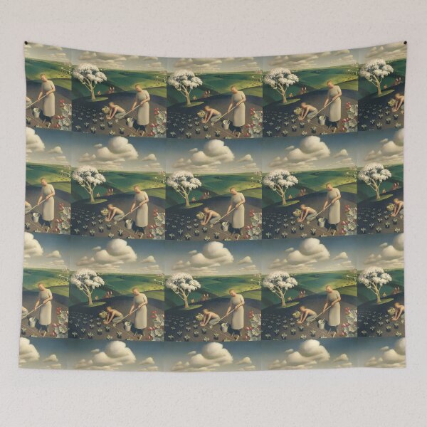 Item preview, Grant Wood  Spring in the village  designed and sold by TeeARTHY.