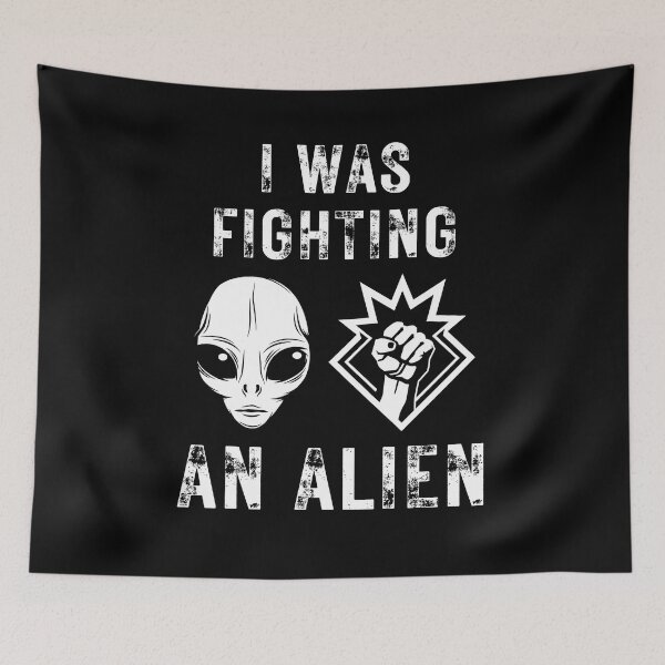 Item preview, I Was Fighting An Alien Funny Get Well Soon Broken Arm Leg Spine Bone designed and sold by Moremonclub.