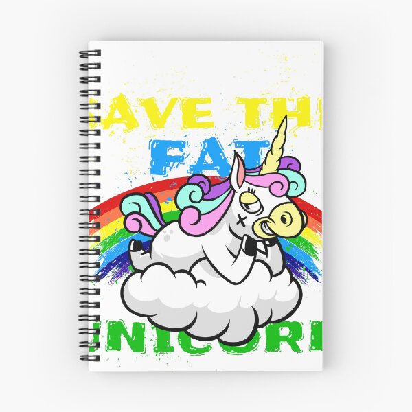 Item preview, SAVE THE FAT UNICORM designed and sold by mercadoretro.