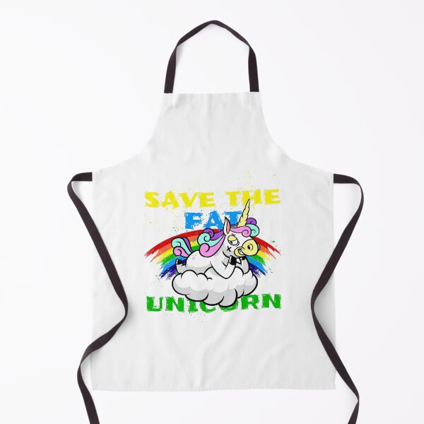 Item preview, SAVE THE FAT UNICORM designed and sold by mercadoretro.