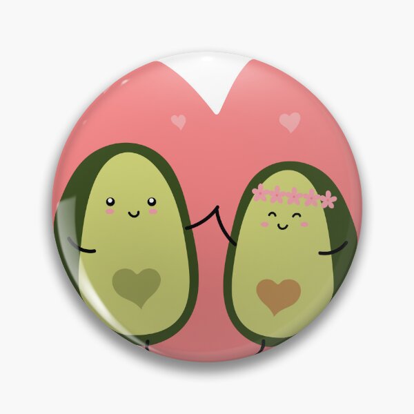 Aperçu de l'œuvre Un couple d'avocats de dessin animé, carte de voeux Saint Valentin. Aime l'avocat avec illustration vectorielle de coeur. créée et vendue par Denisse diseno.