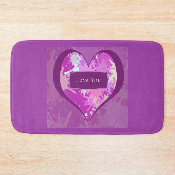 Item preview, Love You Valentine Purple Heart designed and sold by NancyMerkle.