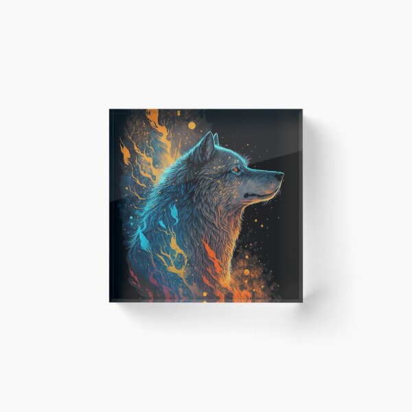 Item preview, Fire Wolf - Spirit Animal designed and sold by SymonBeen.