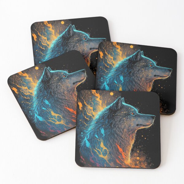 Item preview, Fire Wolf - Spirit Animal designed and sold by SymonBeen.
