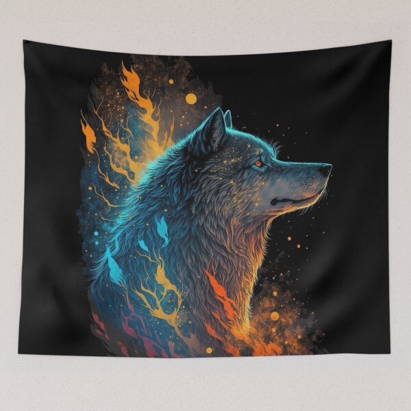 Item preview, Fire Wolf - Spirit Animal designed and sold by SymonBeen.