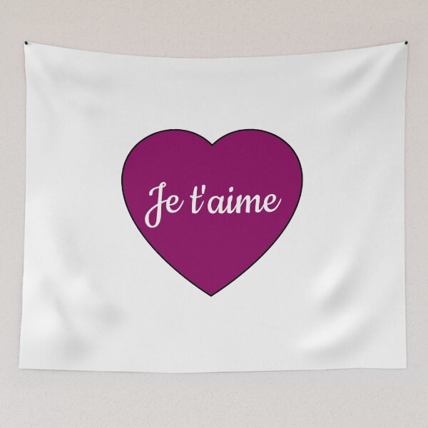 Item preview, Je T'aime - I love you in French - Happy Valentines Day designed and sold by Inspirationmotivation.