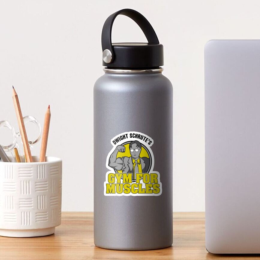 Dwight Schrute's Gym for Muscles Sticker