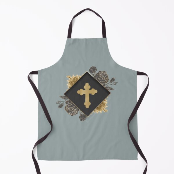 Item preview, Feminine and Golden Floral Christian Orthodox Cross  designed and sold by theorthodoxpath.