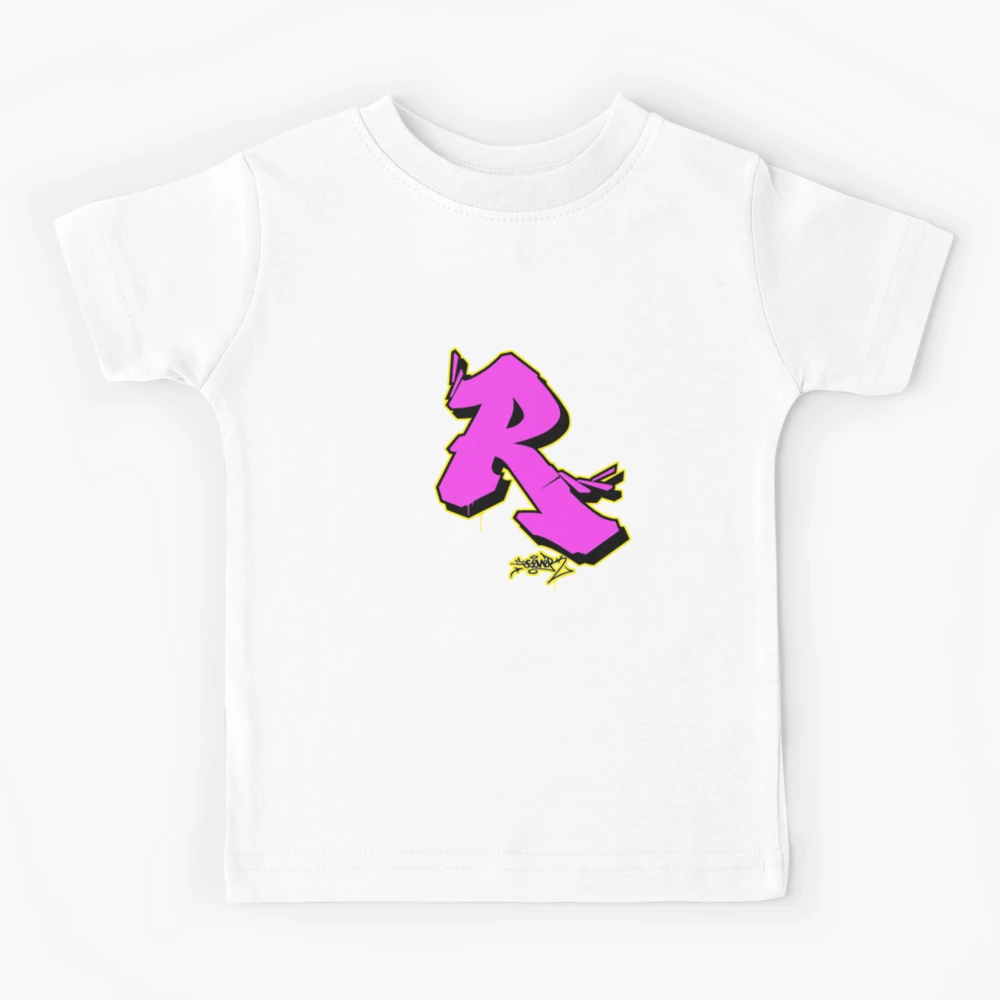 PINK LETTER R BY ESONE URBAN GRAFFITI STREET STYLE | Kids T-Shirt