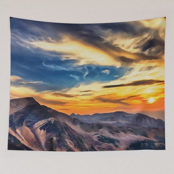Item preview, Utah Mountain Sunset - Painting designed and sold by cmphotographs.