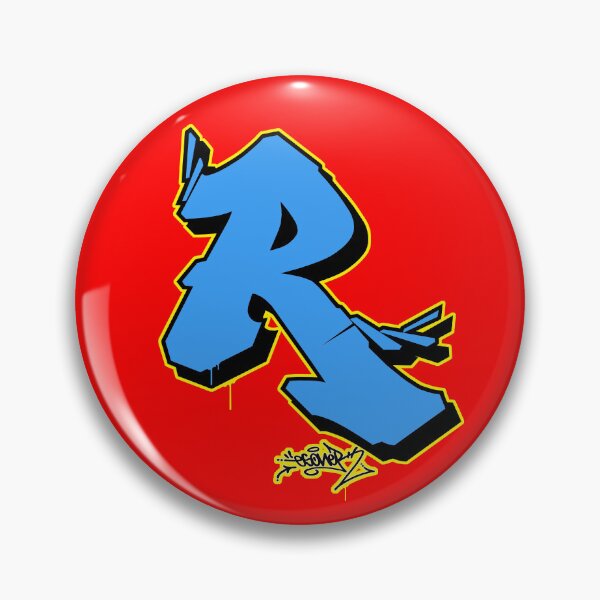 Item preview, BLUE LETTER R BY ESONE URBAN GRAFFITI STREET STYLE  designed and sold by GraffitiBomberZ.