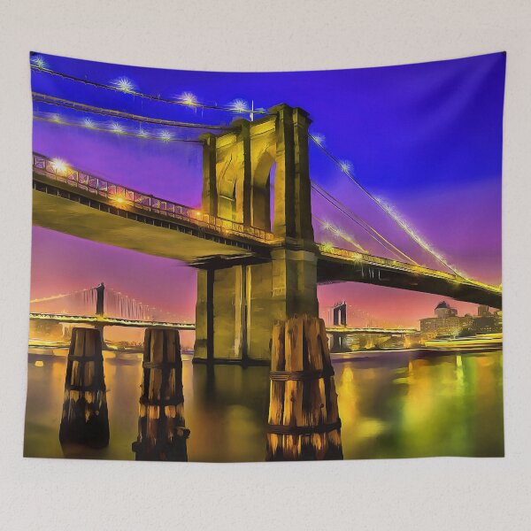 Item preview, Brooklyn Bridge - Painting designed and sold by cmphotographs.
