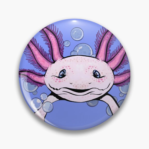 Item preview, Cute Bubbly Pink Axolotl designed and sold by Zurickdesigns.