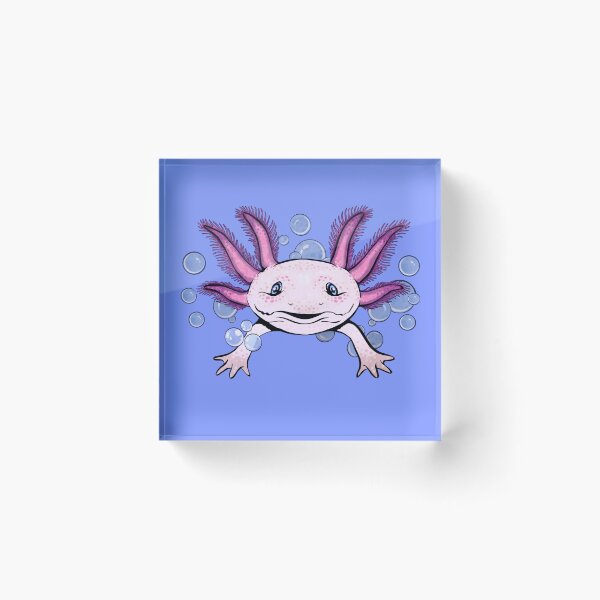 Item preview, Cute Bubbly Pink Axolotl designed and sold by Zurickdesigns.