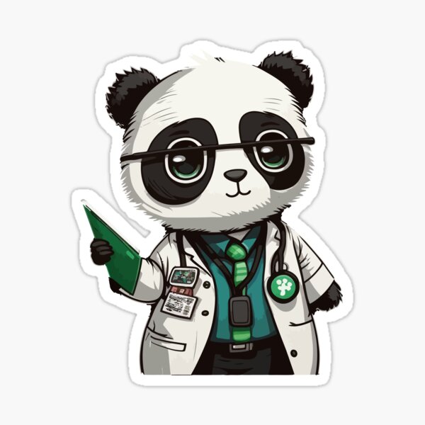 Doctor Panda Stickers for Sale