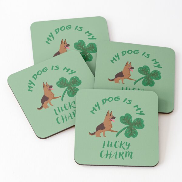 Item preview, My Dog Is My Lucky Charm (German Shepherd Saint Patrick's Day Theme) designed and sold by SeasonalDogs.
