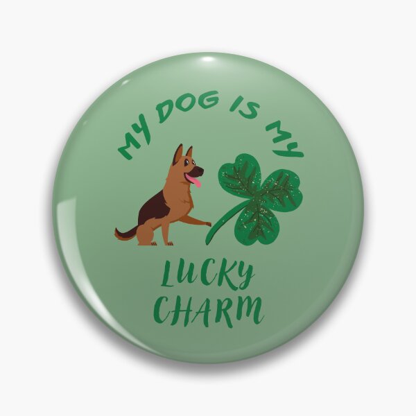 Item preview, My Dog Is My Lucky Charm (German Shepherd Saint Patrick's Day Theme) designed and sold by SeasonalDogs.