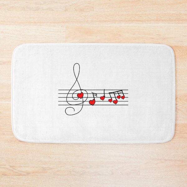 Item preview, musical score with heart shaped notes designed and sold by Isa Varlet.