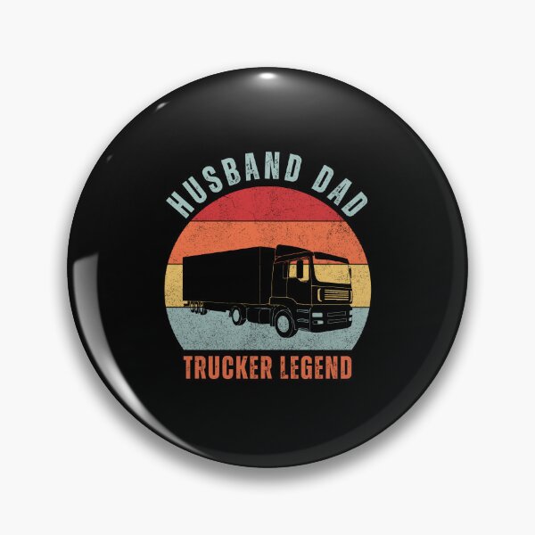 Item preview, Husband Dad Trucker Legend I Drop Big Loads Funny Vintage Retro Sunset designed and sold by CandyDroidMerch.
