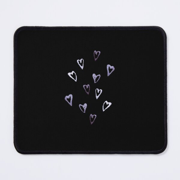 Item preview, Heart pink glitter arrangement a watercolor sketch black designed and sold by Yana Mustafina | Boho Soulful Designs.
