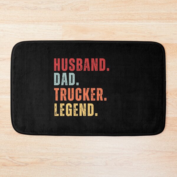 Item preview, Husband Dad Trucker Legend I Drop Big Loads Funny Vintage Retro Sunset designed and sold by CandyDroidMerch.