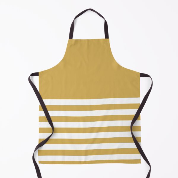 Item preview, GOLD and WHITE HALF BLOCK STRIPES designed and sold by RachelMacht.