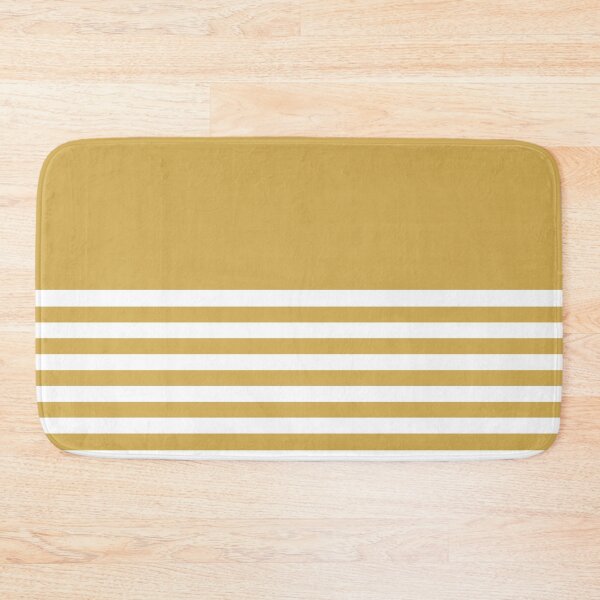 Item preview, GOLD and WHITE HALF BLOCK STRIPES designed and sold by RachelMacht.