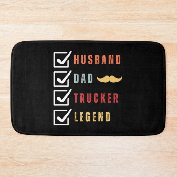 Item preview, Copy of Husband Dad Trucker Legend I Drop Big Loads Funny Vintage Retro Sunset designed and sold by CandyDroidMerch.
