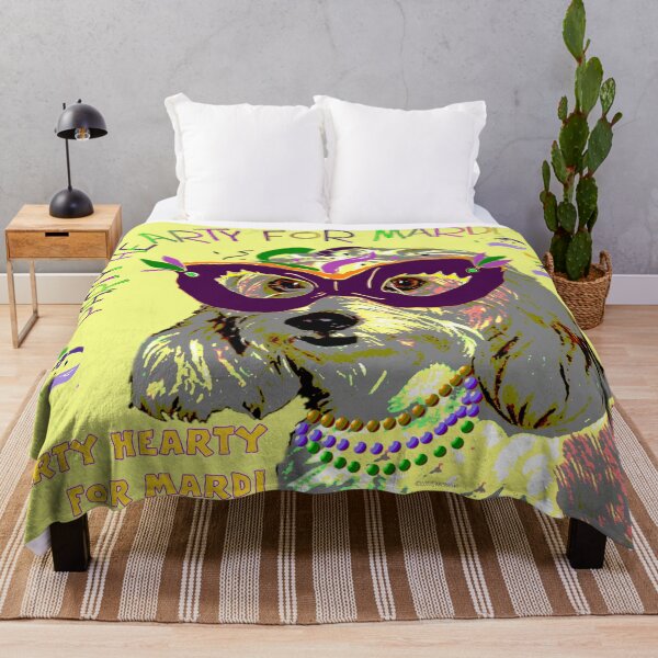Item preview, Party 4 Mardi Gras Dog designed and sold by kristalcurt.