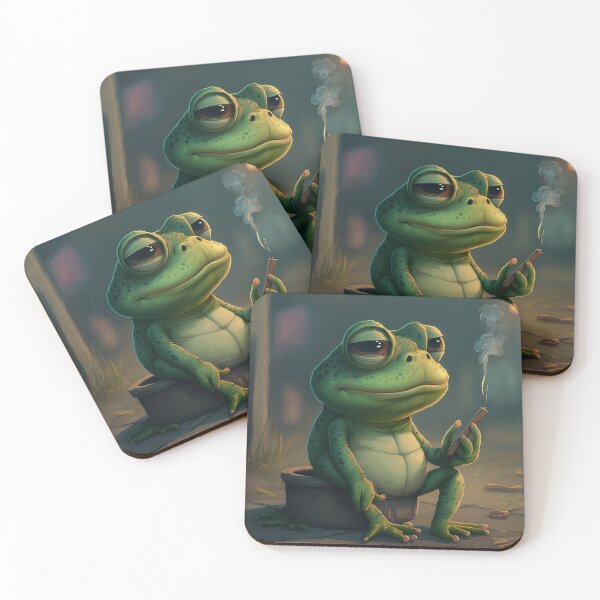 Item preview, Tired frog designed and sold by KoeFi.
