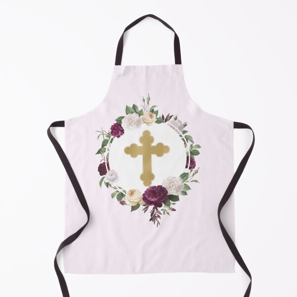 Item preview, Feminine and Golden Floral Christian Orthodox Cross  designed and sold by theorthodoxpath.