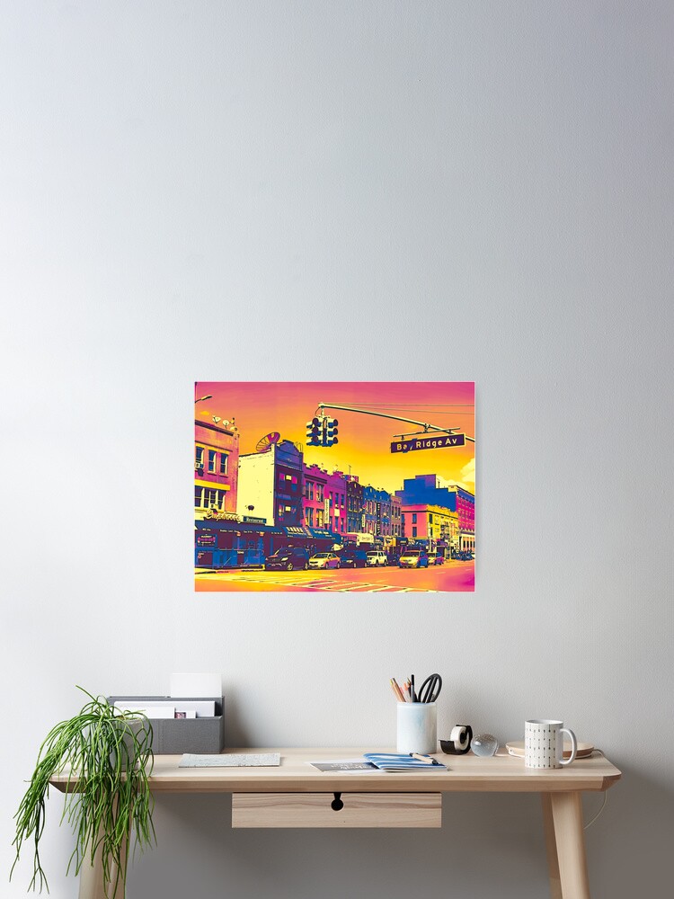 Thumbnail 2 of 3, Poster, Bay Ridge Brooklyn Pop Art Photography designed and sold by OneDayArt.