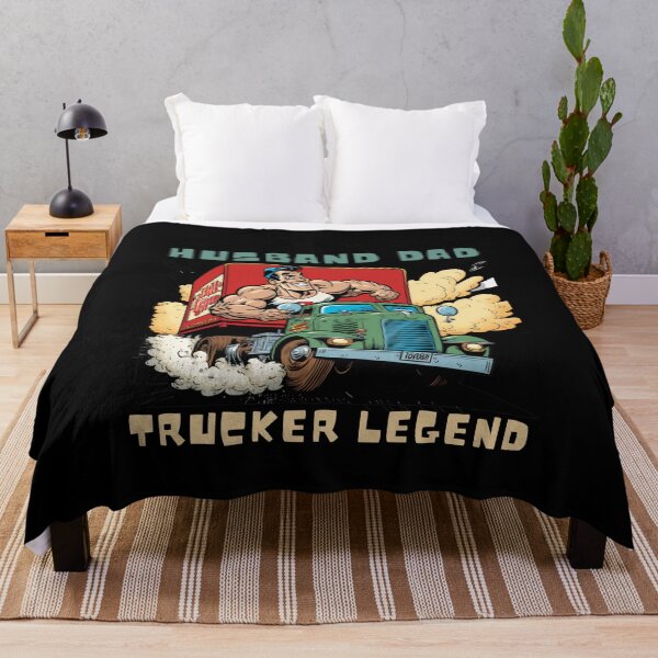 Item preview, Husband Dad Trucker Legend I Drop Big Loads Funny Vintage 50's Comics designed and sold by CandyDroidMerch.