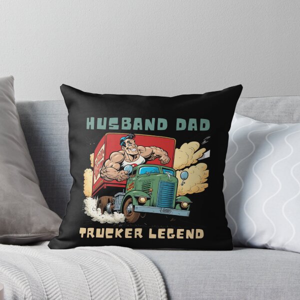 Item preview, Husband Dad Trucker Legend I Drop Big Loads Funny Vintage 50's Comics designed and sold by CandyDroidMerch.