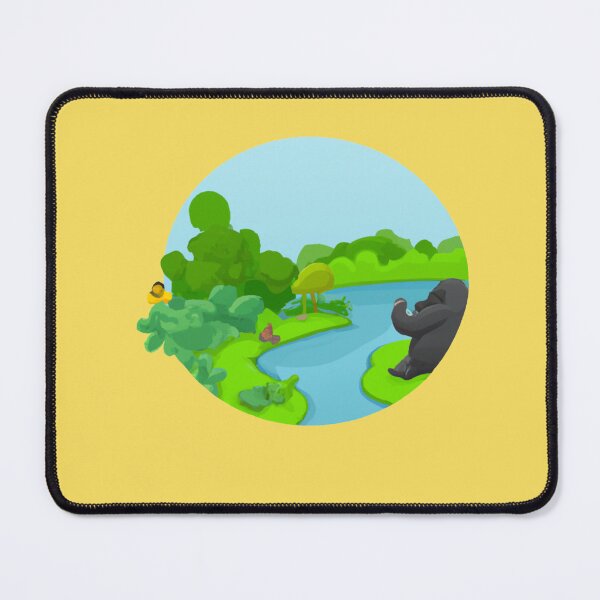 Item preview, Elevated View of the River and Mountains at Sunrise designed and sold by majnate.