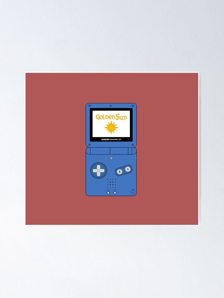 Gameboy Advance Sp Golden Sun Poster For Sale By Eddycozmo Redbubble