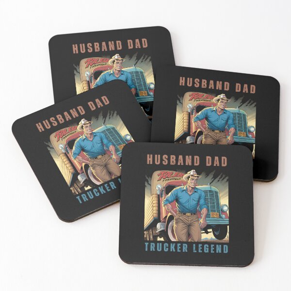 Item preview, Husband Dad Trucker Legend I Drop Big Loads Funny Vintage 50's Comics designed and sold by CandyDroidMerch.