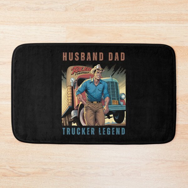 Item preview, Husband Dad Trucker Legend I Drop Big Loads Funny Vintage 50's Comics designed and sold by CandyDroidMerch.