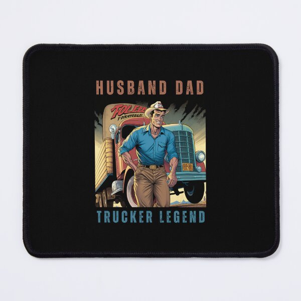 Item preview, Husband Dad Trucker Legend I Drop Big Loads Funny Vintage 50's Comics designed and sold by CandyDroidMerch.
