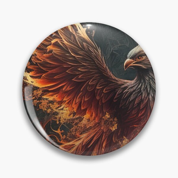 Item preview, Fiery phoenix rising illustration designed and sold by RK - Shop.