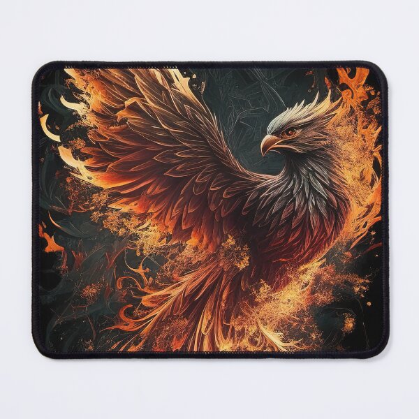 Item preview, Fiery phoenix rising illustration designed and sold by RK - Shop.